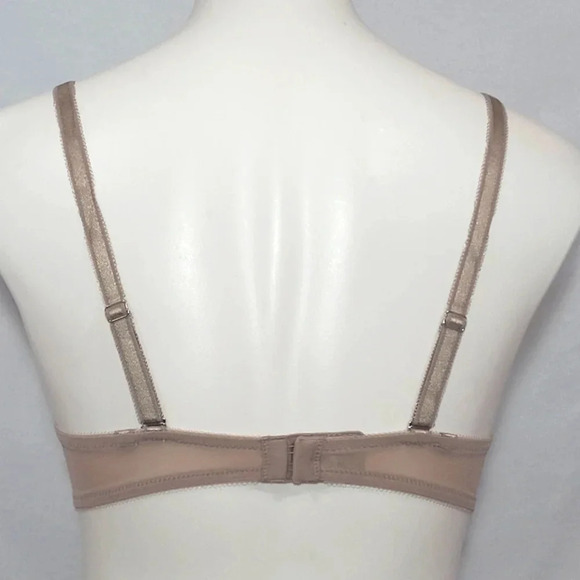 32A Lily of France 2131701 Soiree Extreme Ego Boost Lace Underwire Bra Nude NWOT - Picture 3 of 4